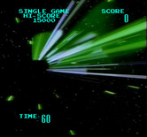 Astron Belt for Arcade - Game start; warping to the first stage...