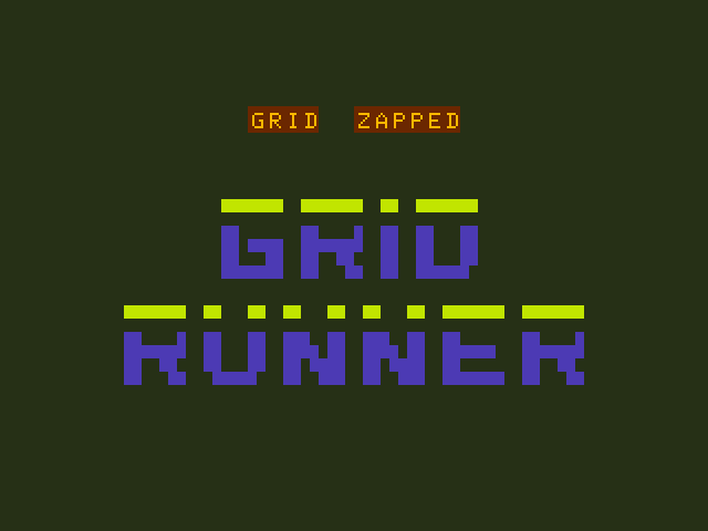 Gridrunner Dragon 32/64 Screenshot: Level completed.