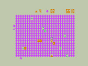 Gridrunner for Dragon 32/64 - The screen starts to get crowded!