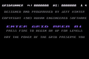 Gridrunner for Atari 8-bit - Title screen.