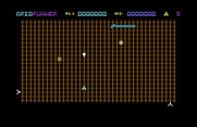 Gridrunner for Commodore 64 - Game start.