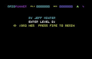 Gridrunner for Commodore 64 - Starting screen.
