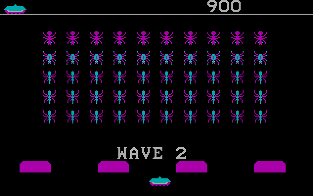 Tick Attack IBM PC/Compatibles Screenshot: Ready for wave 2?