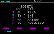 Tick Attack for IBM PC/Compatibles - Point values.
