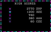 Tick Attack for IBM PC/Compatibles - High scores.