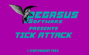 Tick Attack for IBM PC/Compatibles - Title screen.