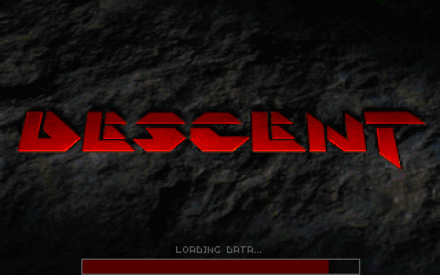 Descent IBM PC/Compatibles Screenshot: Title screen.