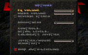 Descent for IBM PC/Compatibles - Game options.
