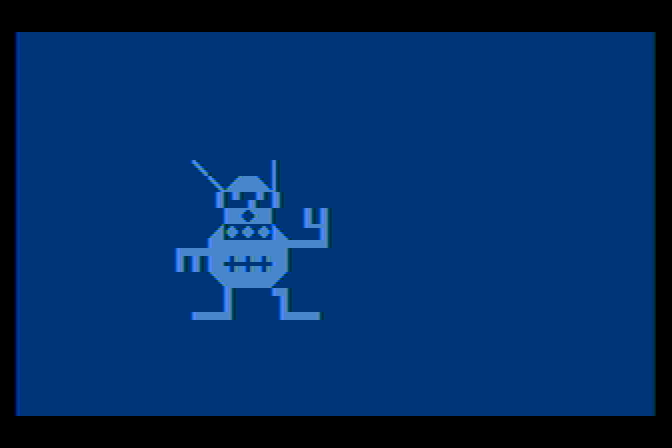 Voyager I: Sabotage of the Robot Ship Atari 8-bit Screenshot: The robot got me!