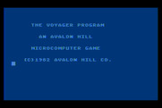 Voyager I: Sabotage of the Robot Ship for Atari 8-bit - Title screen (5.25" disk version).