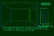 Voyager I: Sabotage of the Robot Ship for Atari 8-bit - Game start.