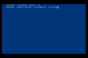 Voyager I: Sabotage of the Robot Ship for Atari 8-bit - Game over; try again?