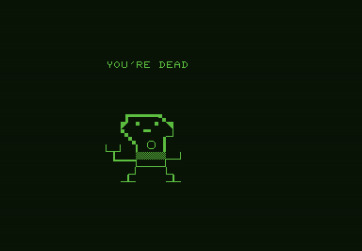 Voyager I: Sabotage of the Robot Ship for Commodore PET - I'm dead! Robot caught me, I'll have to try again...