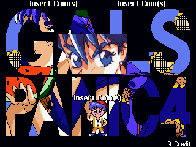 Gals Panic 4 Arcade Screenshot: Game attract mode.