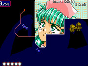 Gals Panic 4 for Arcade - Those bubbles slow you down. Avoid them!