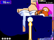 Gals Panic 4 for Arcade - This opponent can destroy areas you already blocked off.