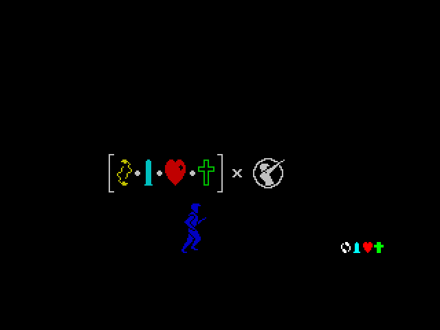 Frankie Goes to Hollywood ZX Spectrum Screenshot: Game start.