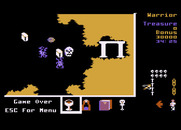 Gemstone Warrior for Atari 8-bit - Game over.