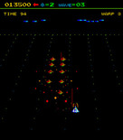 Juno First for Arcade - A large wave of enemies attacks!