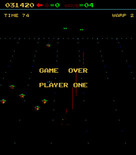 Juno First for Arcade - Game over.