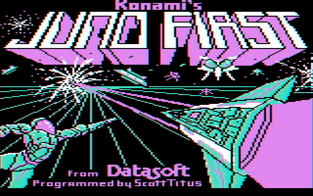 Juno First IBM PC/Compatibles Screenshot: Loading screen.