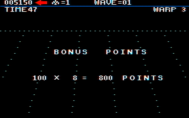 Juno First IBM PC/Compatibles Screenshot: Level completed!