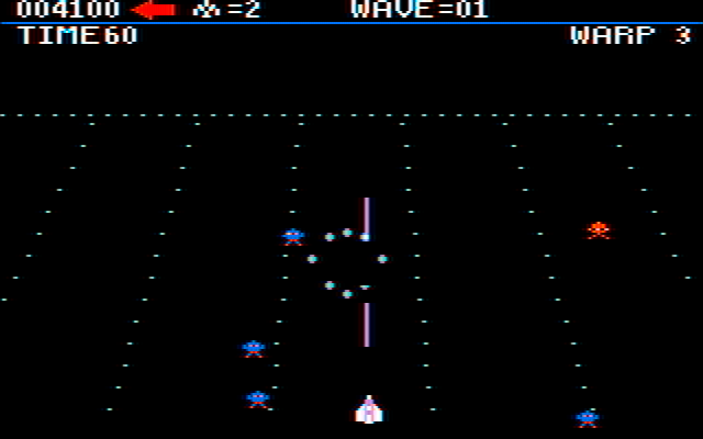 Juno First IBM PC/Compatibles Screenshot: Only a few opponents left...