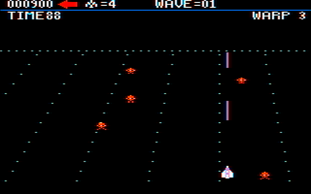 Juno First IBM PC/Compatibles Screenshot: Game start.