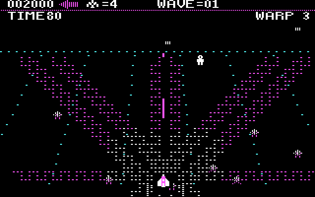 Juno First IBM PC/Compatibles Screenshot: Crash! I've been hit...