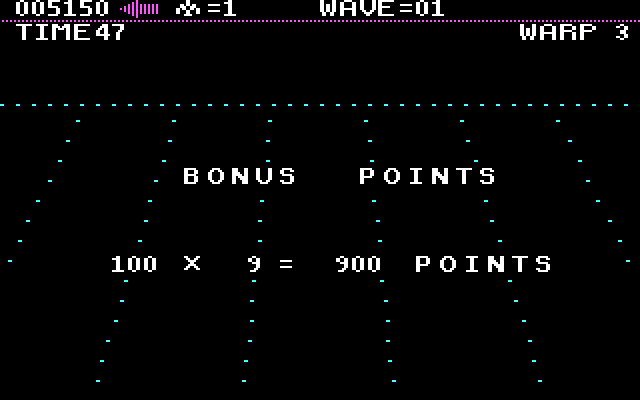 Juno First IBM PC/Compatibles Screenshot: Level complete!