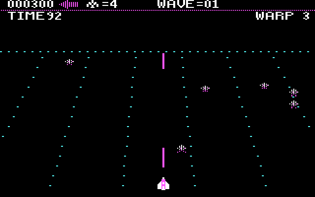 Juno First IBM PC/Compatibles Screenshot: Game start.