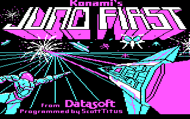 Juno First IBM PC/Compatibles Screenshot: Loading screen.