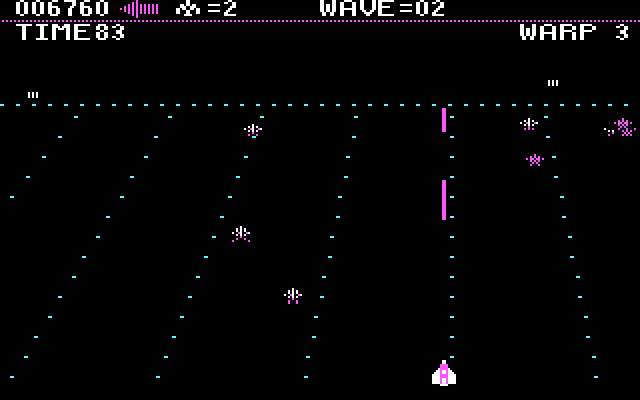 Juno First IBM PC/Compatibles Screenshot: Start of wave 2.