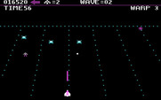 Juno First for IBM PC/Compatibles - There are several types of enemies, some moving faster than others...
