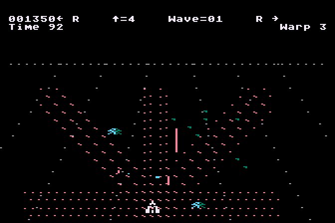 Juno First Atari 8-bit Screenshot: I'm hit!