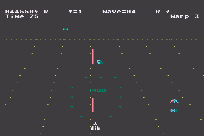 Juno First Atari 8-bit Screenshot: Bonus time!