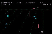 Juno First for Atari 8-bit - Enemies get faster as the game progresses...