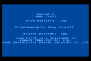 Juno First for Atari 8-bit - Loading screen.