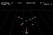 Juno First for Atari 8-bit - New enemy formations appear...