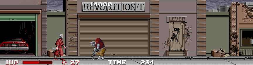 Ninja Warriors, The Arcade Screenshot: These hunchback creatures are tough!