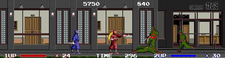 Ninja Warriors, The Arcade Screenshot: On to the next level...