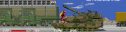 Ninja Warriors, The for Arcade - Battle with a huge tank!