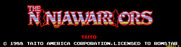 Ninja Warriors, The for Arcade - Title screen (U.S. version).