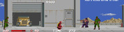 Ninja Warriors, The for Arcade - Ducking so I don't get shot!