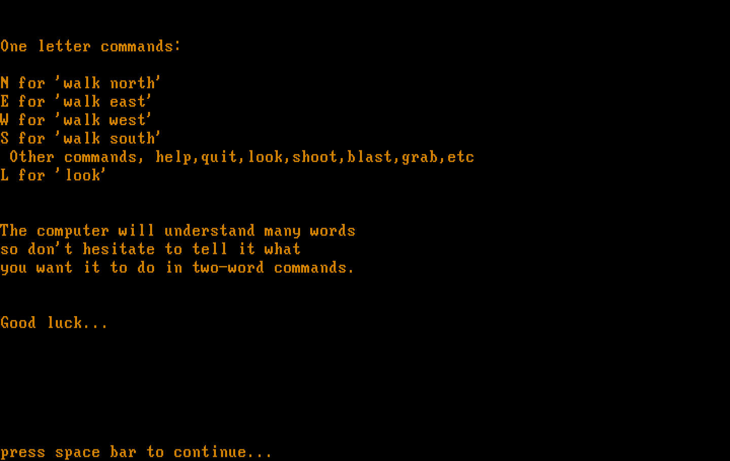 Alien IBM PC/Compatibles Screenshot: An overview of how to play the game
