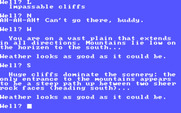 Alien for IBM PC/Compatibles - Weather looks good, but there's some impassible cliffs.