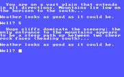 Alien for IBM PC/Compatibles - Starting the game on a vast plain...