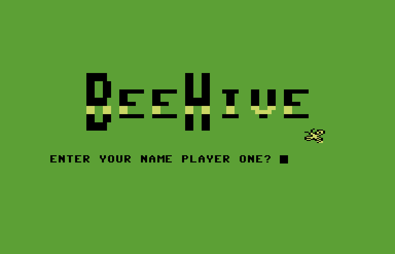 Beehive Commodore 64 Screenshot: Title screen.