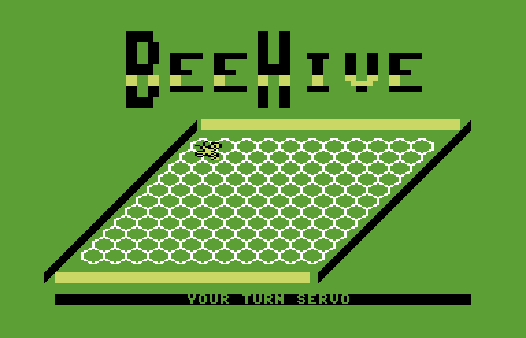 Beehive Commodore 64 Screenshot: Game start.