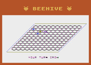 Beehive for Atari 8-bit - A different border color is used for each player...